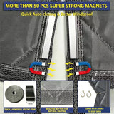 Load image into Gallery viewer, Custom Magnetic Thermal Insulated Door Curtain Visible Windows