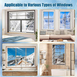 Load image into Gallery viewer, Transparent Window Insulation Film Kit Custom Size