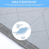 Load image into Gallery viewer, Magnetic Thermal Insulated Door Curtain Visible Windows