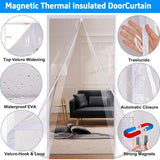 Load image into Gallery viewer, Transparent Thermal Insulated Door Curtain Custom Size