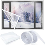 Load image into Gallery viewer, Transparent Window Insulation Film Kit Custom Size