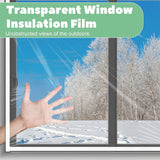 Load image into Gallery viewer, Transparent Window Insulation Film Kit Custom Size