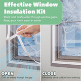 Load image into Gallery viewer, Transparent Window Insulation Film Kit Custom Size