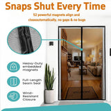 Load image into Gallery viewer, Black Magnetic Screen Doors