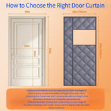 Load image into Gallery viewer, Magnetic Thermal Insulated Door Curtain Side Opening