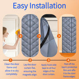 Load image into Gallery viewer, Magnetic Thermal Insulated Door Curtain Side Opening