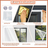 Load image into Gallery viewer, Transparent Window Insulation Film Kit Custom Size