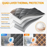 Load image into Gallery viewer, Custom Magnetic Thermal Insulated Door Curtain Visible Windows