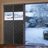 Load image into Gallery viewer, Custom Magnetic Thermal Insulated Door Curtain Visible Windows