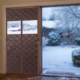 Load image into Gallery viewer, Custom Magnetic Thermal Insulated Door Curtain Visible Windows