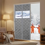 Load image into Gallery viewer, Magnetic Thermal Insulated Door Curtain Visible Windows