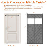 Load image into Gallery viewer, Magnetic Thermal Insulated Door Curtain Side Opening