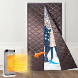 Load image into Gallery viewer, Magnetic Insulated Door Curtain