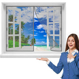 Load image into Gallery viewer, Customizable Window Screen with Velcro Fastening and Center Opening
